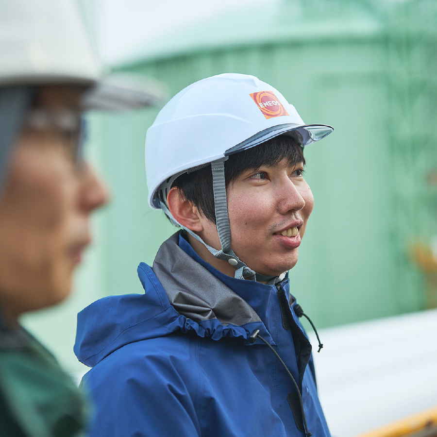 七尾ガスターミナルのヒト