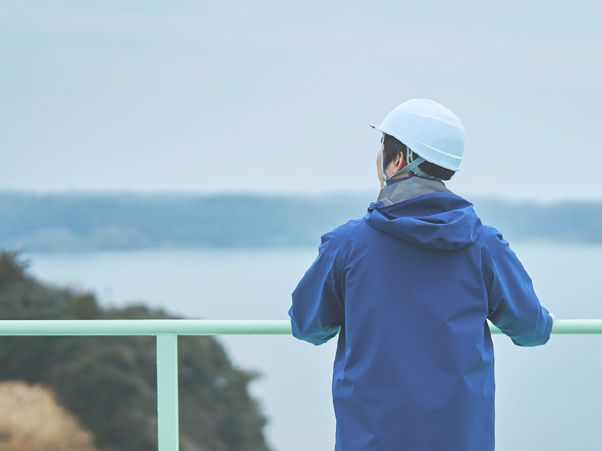 七尾ガスターミナルのヒト