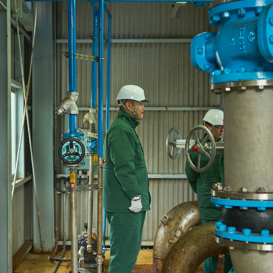 七尾ガスターミナルのヒト