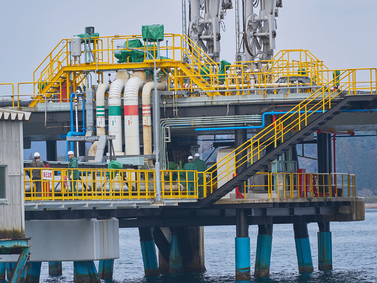 七尾ガスターミナルのヒト