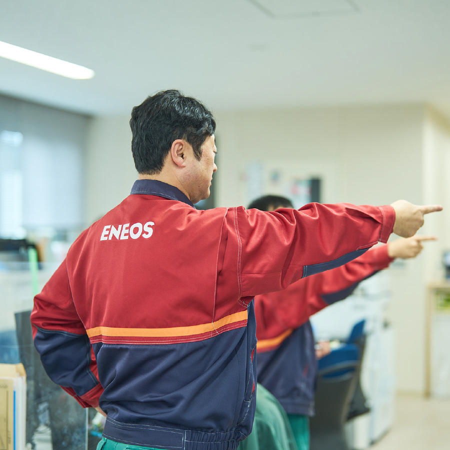 七尾ガスターミナルのヒト