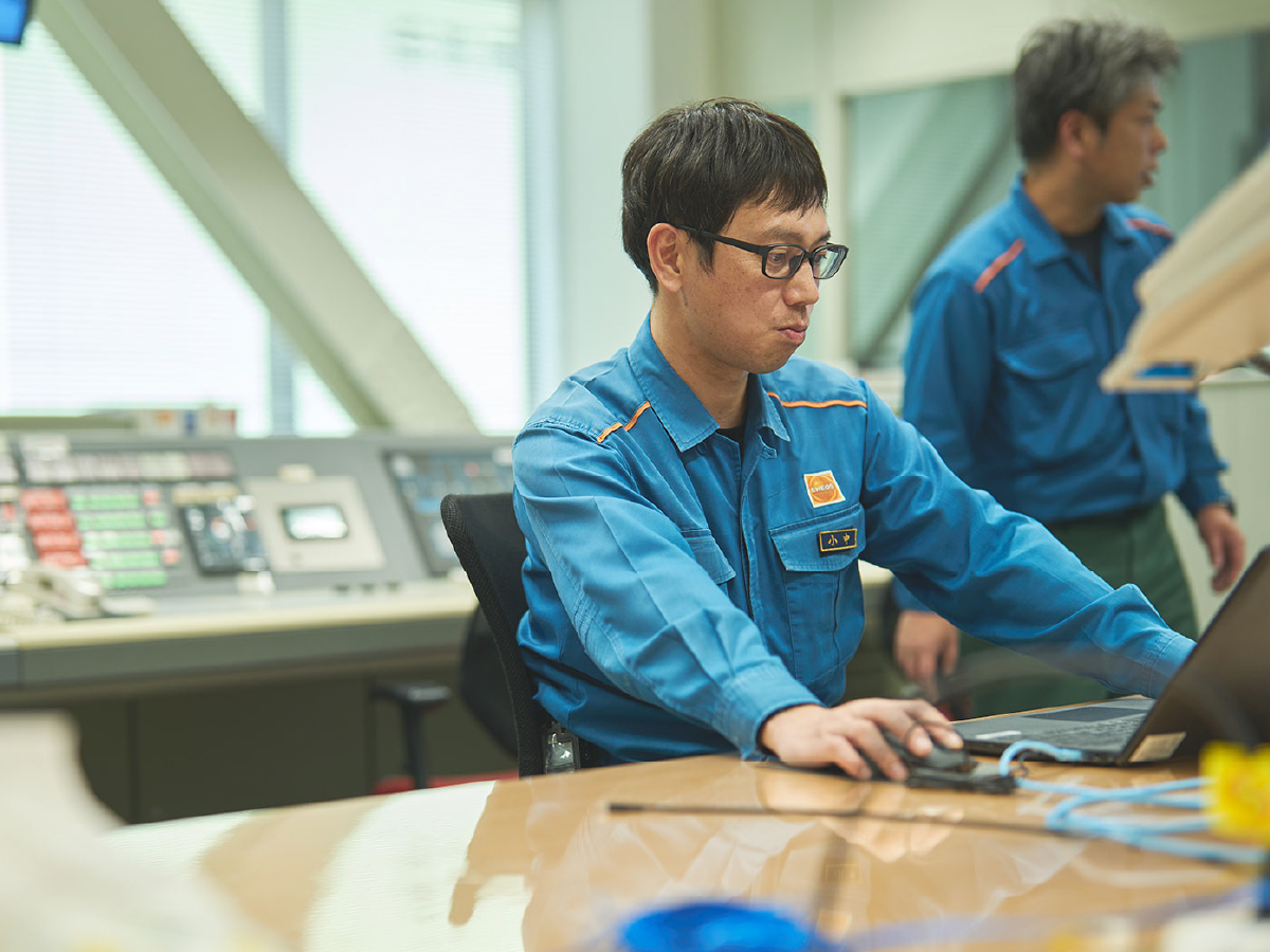 七尾ガスターミナルのヒト