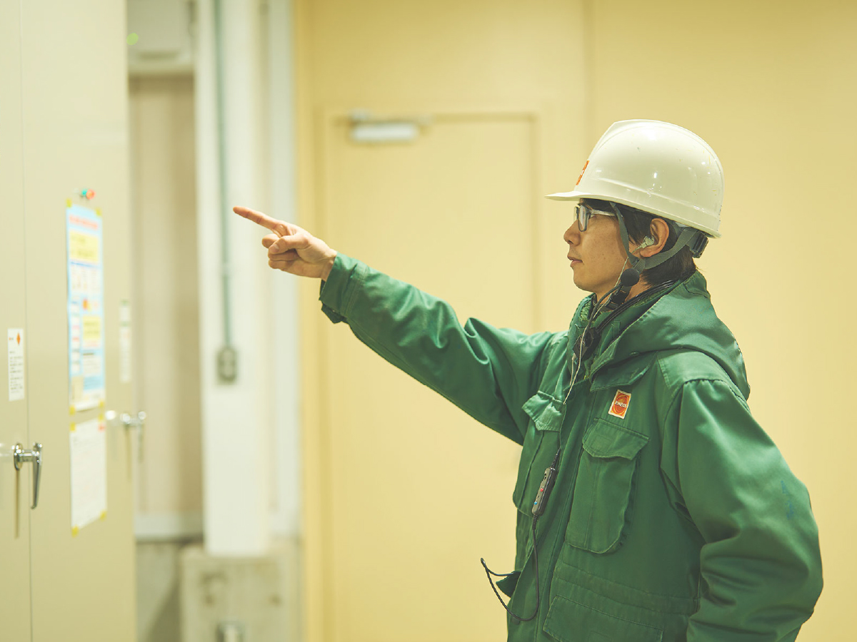 七尾ガスターミナルのヒト